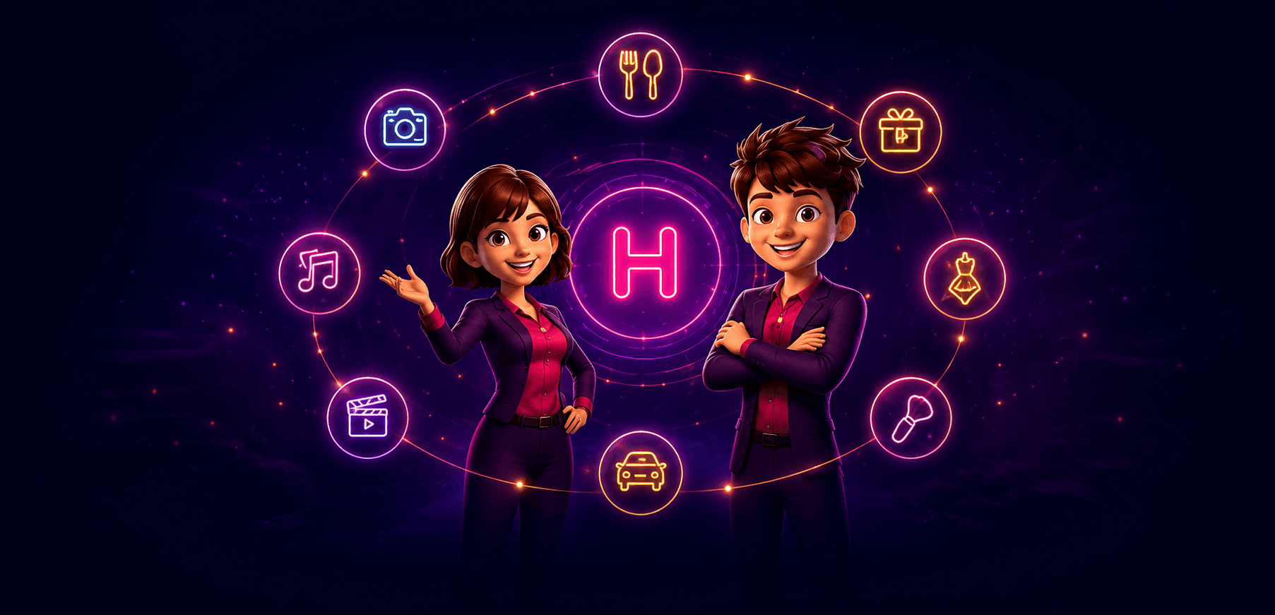 Happiffie Experiences Universe — Hiya and Hanu