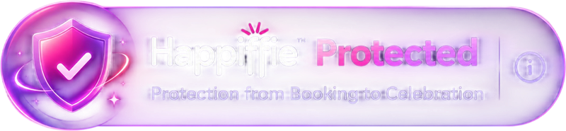 Happiffie Protected — protection from booking to celebration