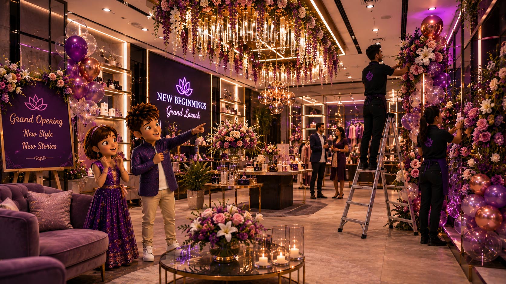 Retail Launch Decor