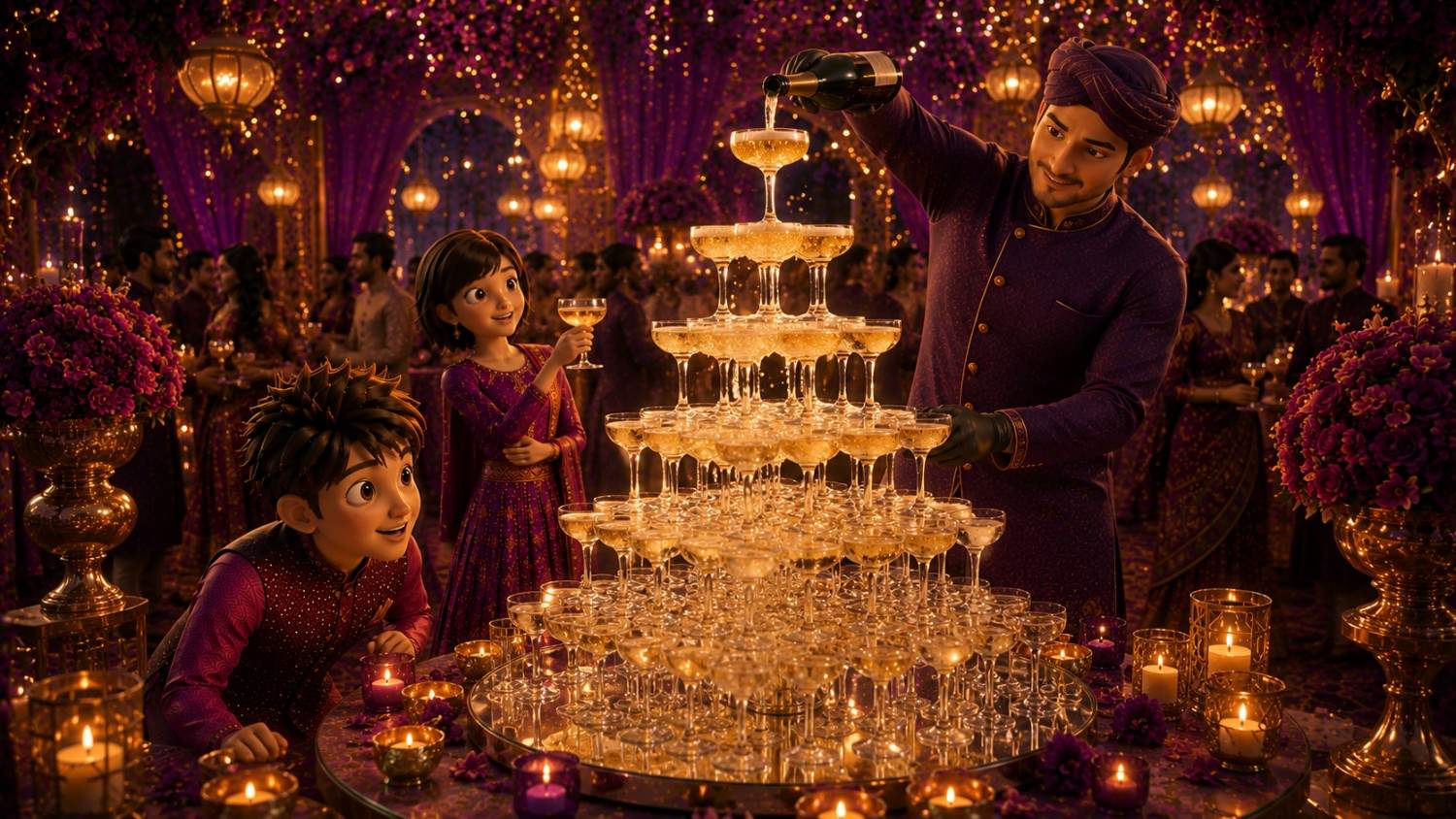 Champagne Tower